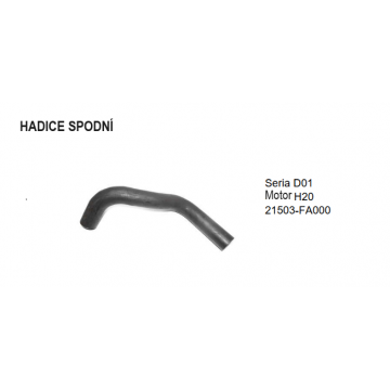 Hadice spodní NISSAN série...