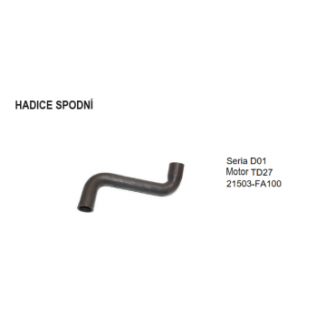 Hadice spodní NISSAN série...