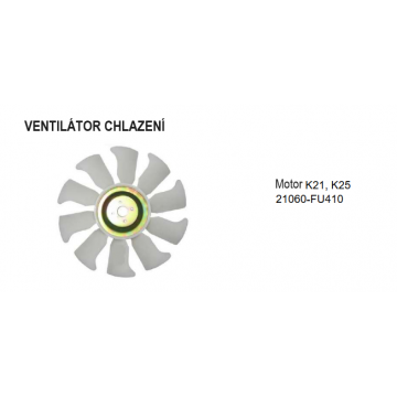 Ventilátor chlazení NISSAN...