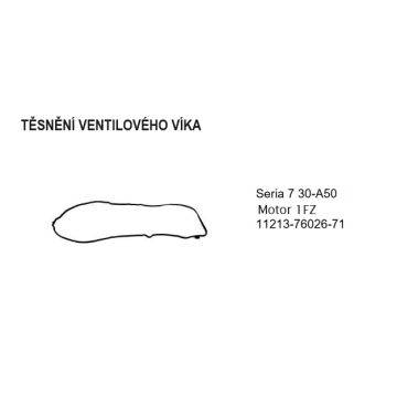Těsnění ventilového víka...