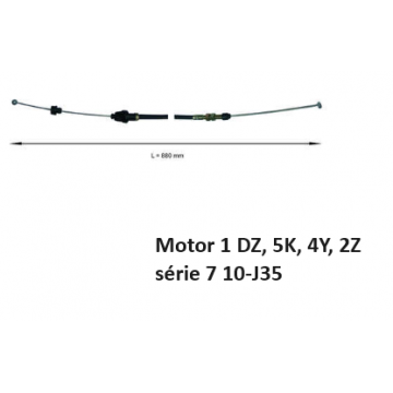 Kabel akcelerátoru motor...