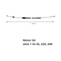Kabel akcelerátoru motor G4, série 7 35-45, A50, K40