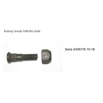 Kolový šroub řídícího kola...