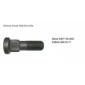 Kolový šroub řídícího kola...
