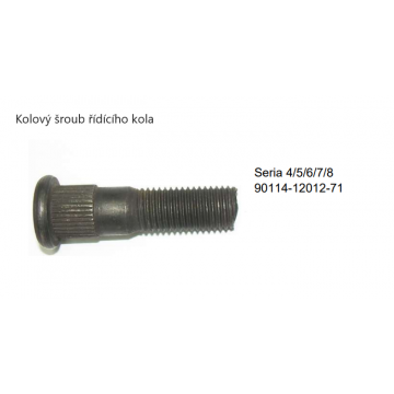 Kolový šroub řídícího kola...