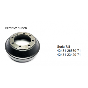 Brzdový buben Toyota řada...