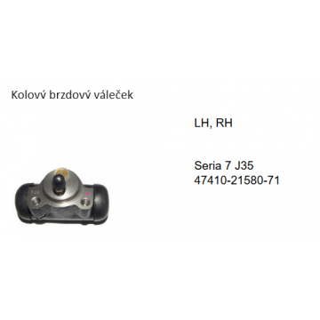 Kolový brzdový váleček...