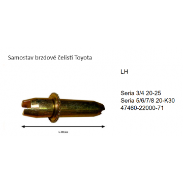 Samostav brzdové čelisti LH...
