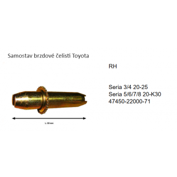 Samostav brzdové čelisti RH...