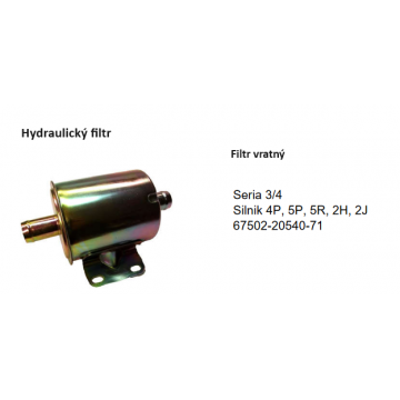 Hydraulický filtr vratný...