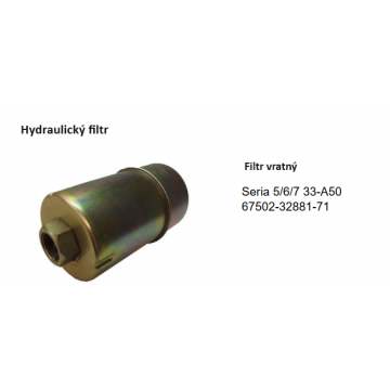 Hydraulický filtr vratný...