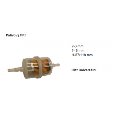 Palivový filtr ?-6 mm, ?-6...