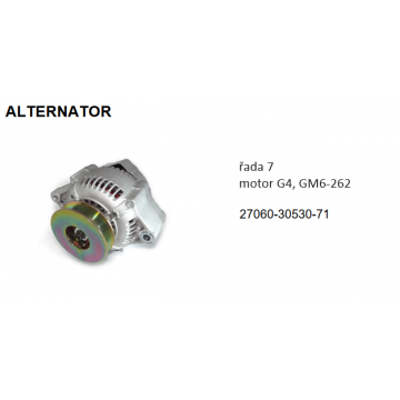 Alternátor řada 7 motor G4,...