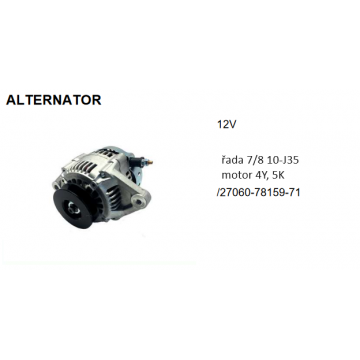 Alternátor 12V řada 7-8,...