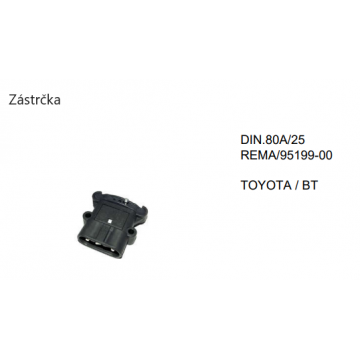 Zástrčka DIN 80A-25mm REMA