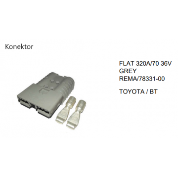 Konektor 320A-70mm 36V šedý...