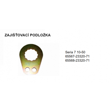 Zajišťovací podložka řada 7...