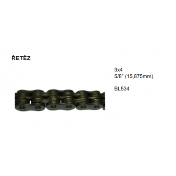 ŘETĚZ 3x4 5/8" (15,875mm)...