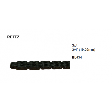 ŘETĚZ 3x4 3/4" (19,05mm) BL634