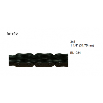 ŘETĚZ 3x4 1 1/4" (31,75mm)...