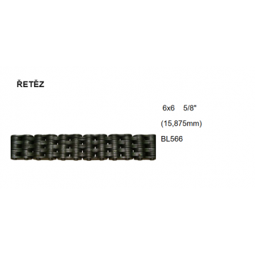 ŘETĚZ 6x6 5/8" (15,875mm)...