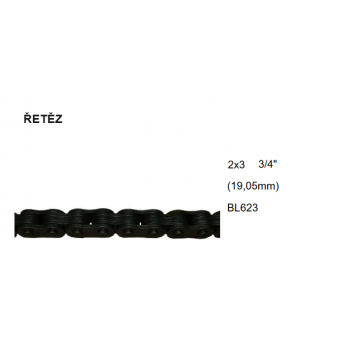 ŘETĚZ 2x3 3/4" (19,05mm) BL623
