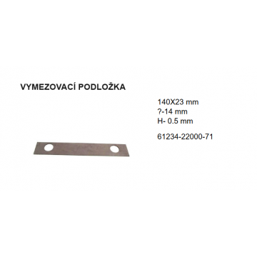VYMEZOVACÍ PODLOŽKA 140x23...